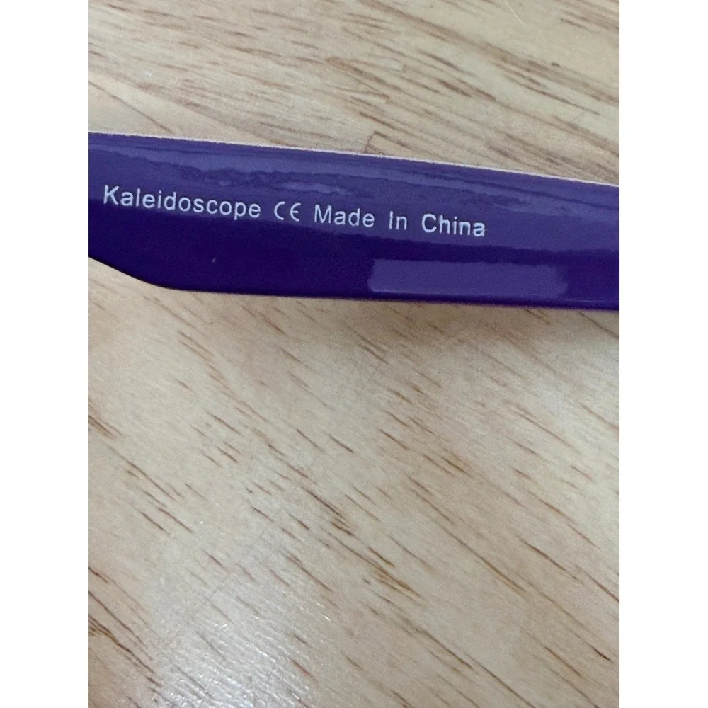 Sunscape Kaleidoscope Sunglasses Galaxy Print Clubmaster Purple Gradient Lenses